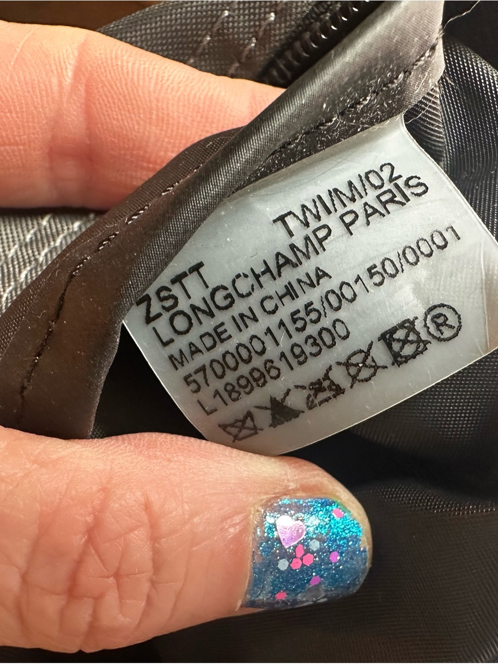 Longchamp Medium Tote Blue with Gold Pony Logo - Picture 7 of 16
